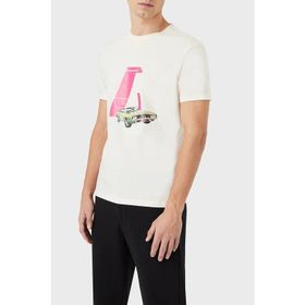 Emporio Armani 3L1T8P1JW5ZF119 Beyaz Erkek T-Shirt