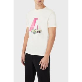 Emporio Armani 3L1T8P1JW5ZF119 Beyaz Erkek T-Shirt