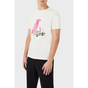 Emporio Armani 3L1T8P1JW5ZF119 Beyaz Erkek T-Shirt