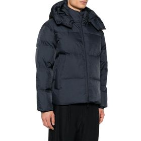 Emporio Armani 6D1BC3 1NNXZ 0920 Lacivert Jakarlı Logo Baskılı Regular Fit Erkek Mont