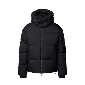 Emporio Armani 6D1BC3 1NNXZ 0999 Siyah Jakarlı Logo Baskılı Regular Fit Erkek Mont