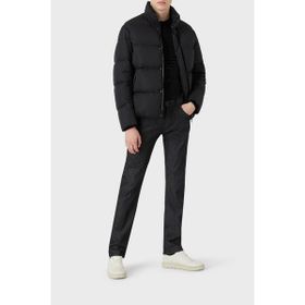 Emporio Armani 8N1BN3-1NHQZ-F046 Siyah Dik Yaka Su Geçirmez Erkek Mont