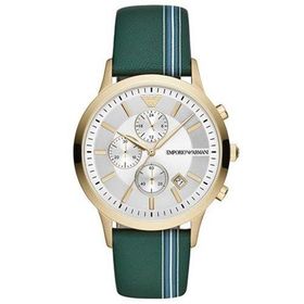 Emporio Armani AR11233 Erkek Deri Kordon Kuvars Saat
