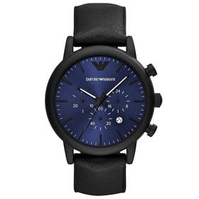 Emporio Armani AR11351 Erkek Deri Kordon Kuvars Saat