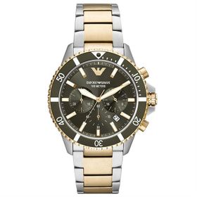 Emporio Armani AR11361 Altın Metalik Gri Erkek Kol Saati
