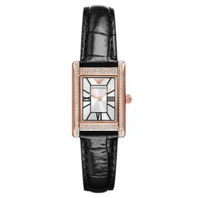 Emporio Armani AR11624 Siyah Deri Kadın Kol Saati