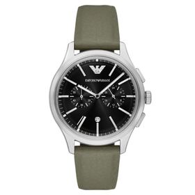 Emporio Armani AR11693 Haki Deri Erkek Kol Saati