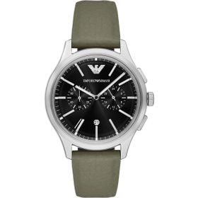 Emporio Armani AR11693 Haki Deri Erkek Kol Saati