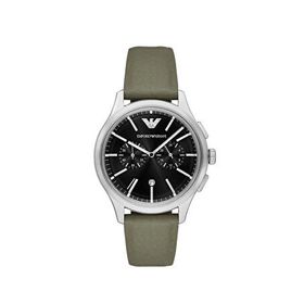 Emporio Armani AR11693 Haki Deri Erkek Kol Saati