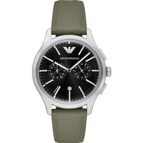 Emporio Armani AR11693 Haki Deri Erkek Kol Saati