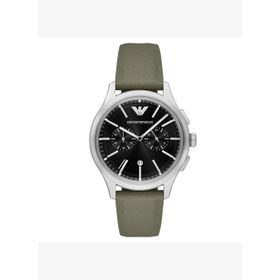Emporio Armani AR11693 Haki Deri Erkek Kol Saati