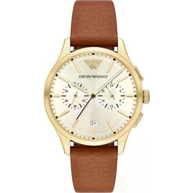 Emporio Armani AR11714 Deri Kahverengi Erkek Kol Saati