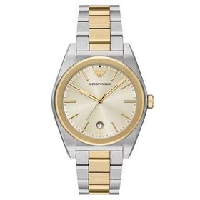 Emporio Armani AR11716 Altın Rengi Metalik Gri Çelik Erkek Kol Saati
