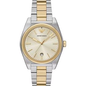 Emporio Armani AR11716 Altın Rengi Metalik Gri Çelik Erkek Kol Saati
