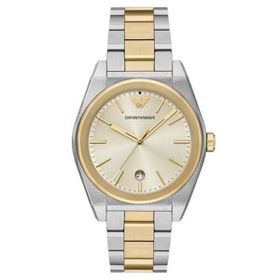 Emporio Armani AR11716 Altın Rengi Metalik Gri Çelik Erkek Kol Saati