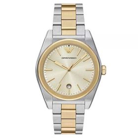 Emporio Armani AR11716 Altın Rengi Metalik Gri Çelik Erkek Kol Saati