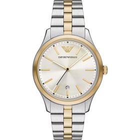 Emporio Armani AR11735 Altın Rengi Metalik Gri Çelik Erkek Kol Saati