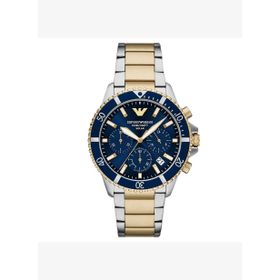 Emporio Armani AR11740 Altın Rengi Metalik Gri Çelik Erkek Kol Saati