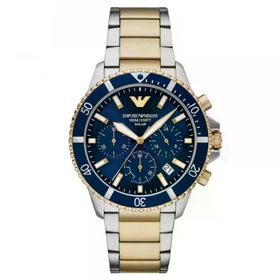 Emporio Armani AR11740 Altın Rengi Metalik Gri Çelik Erkek Kol Saati