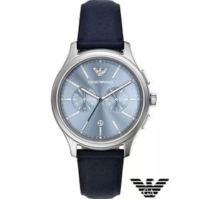 Emporio Armani Ar11747 Lacivert Deri Erkek Kol Saati