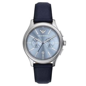 Emporio Armani Ar11747 Lacivert Deri Erkek Kol Saati