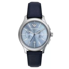 Emporio Armani Ar11747 Lacivert Deri Erkek Kol Saati