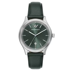 Emporio Armani AR11749 Yeşil Deri Erkek Kol Saati