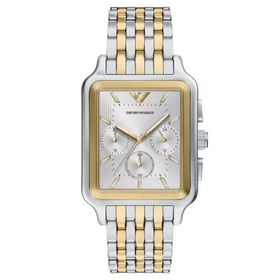 Emporio Armani AR11752 Altın Rengi Metalik Gri Çelik Erkek Kol Saati