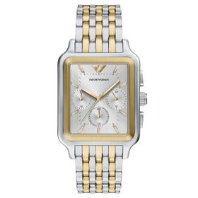 Emporio Armani AR11752 Altın Rengi Metalik Gri Çelik Erkek Kol Saati