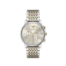 Emporio Armani AR11773 Altın Rengi Metalik Gri Çelik Erkek Kol Saati