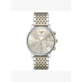 Emporio Armani AR11773 Altın Rengi Metalik Gri Çelik Erkek Kol Saati
