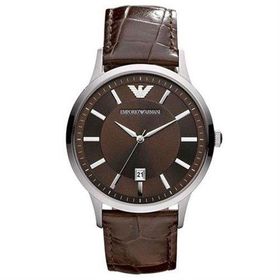 Emporio Armani AR2413 Erkek Deri Kordon Kuvars Saat