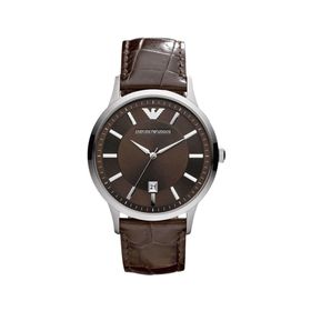 Emporio Armani AR2413 Erkek Deri Kordon Kuvars Saat