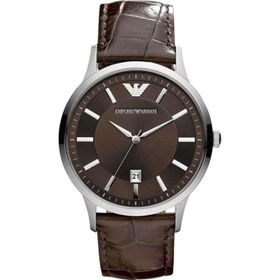 Emporio Armani AR2413 Erkek Deri Kordon Kuvars Saat