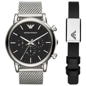 Emporio Armani AR80062SET Erkek Kol Saati ve Bileklik Seti