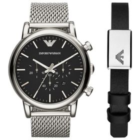 Emporio Armani AR80062SET Erkek Kol Saati ve Bileklik Seti