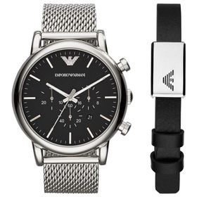 Emporio Armani AR80062SET Erkek Kol Saati ve Bileklik Seti