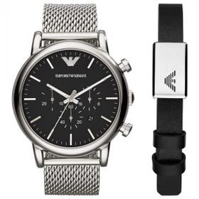 Emporio Armani AR80062SET Erkek Kol Saati ve Bileklik Seti