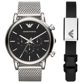Emporio Armani AR80062SET Erkek Kol Saati ve Bileklik Seti