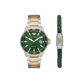 Emporio Armani AR80063SET Erkek Kol Saati ve Bileklik Seti