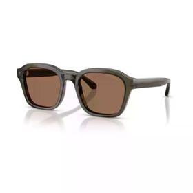 Emporio Armani EA 4245U 624973 54 Unisex Kare Şeffaf Gri Kemik Güneş Gözlüğü