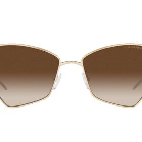 Emporio Armani EA2127 Parlak Soluk Altın Gradyan Kahverengi Kelebek Kadın Güneş Gözlüğü