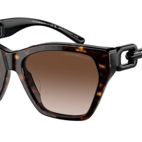 Emporio Armani EA4203U Parlak Havana Gradyan Kahverengi Evrensel Fit Kedi Gözü Kadın Güneş Gözlüğü