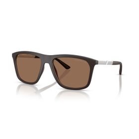 Emporio Armani EA4237 6186EF 57 Koyu Kahverengi Erkek Güneş Gözlüğü