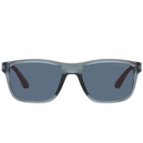 Emporio Armani EK4002 Kare Parlak Şeffaf Mavi/Koyu Mavi Erkek Çocuk Güneş Gözlüğü