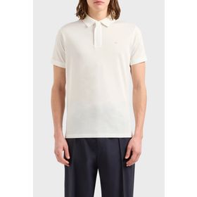 Emporio Armani EM000080 AF10094 U0011 Polo Yaka Beyaz Erkek T-shirt