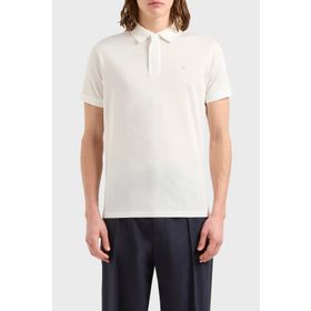 Emporio Armani EM000080 AF10094 U0011 Polo Yaka Beyaz Erkek T-shirt