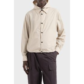 Emporio Armani EM001003 AF15384 U1098 - Bej Baskılı Jakarlı Erkek Mont