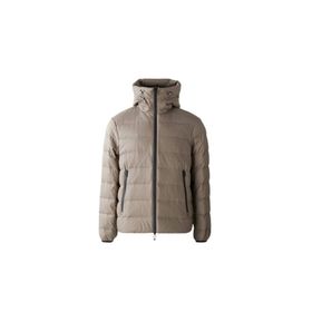 Emporio Armani EM003043 AF15384 U6189 Bej Kapitoneli Logolu Regular Fit Kapüşonlu Erkek Mont