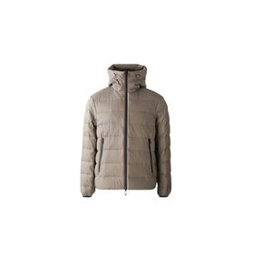 Emporio Armani EM003043 AF15384 U6189 Bej Kapitoneli Logolu Regular Fit Kapüşonlu Erkek Mont